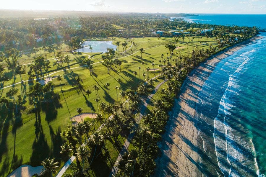 Coastal golf hole along Dorado Beach